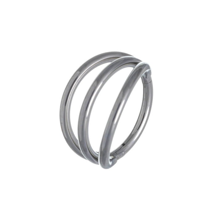 Three row segment ring clicker 1.2mm (Titanium G23)