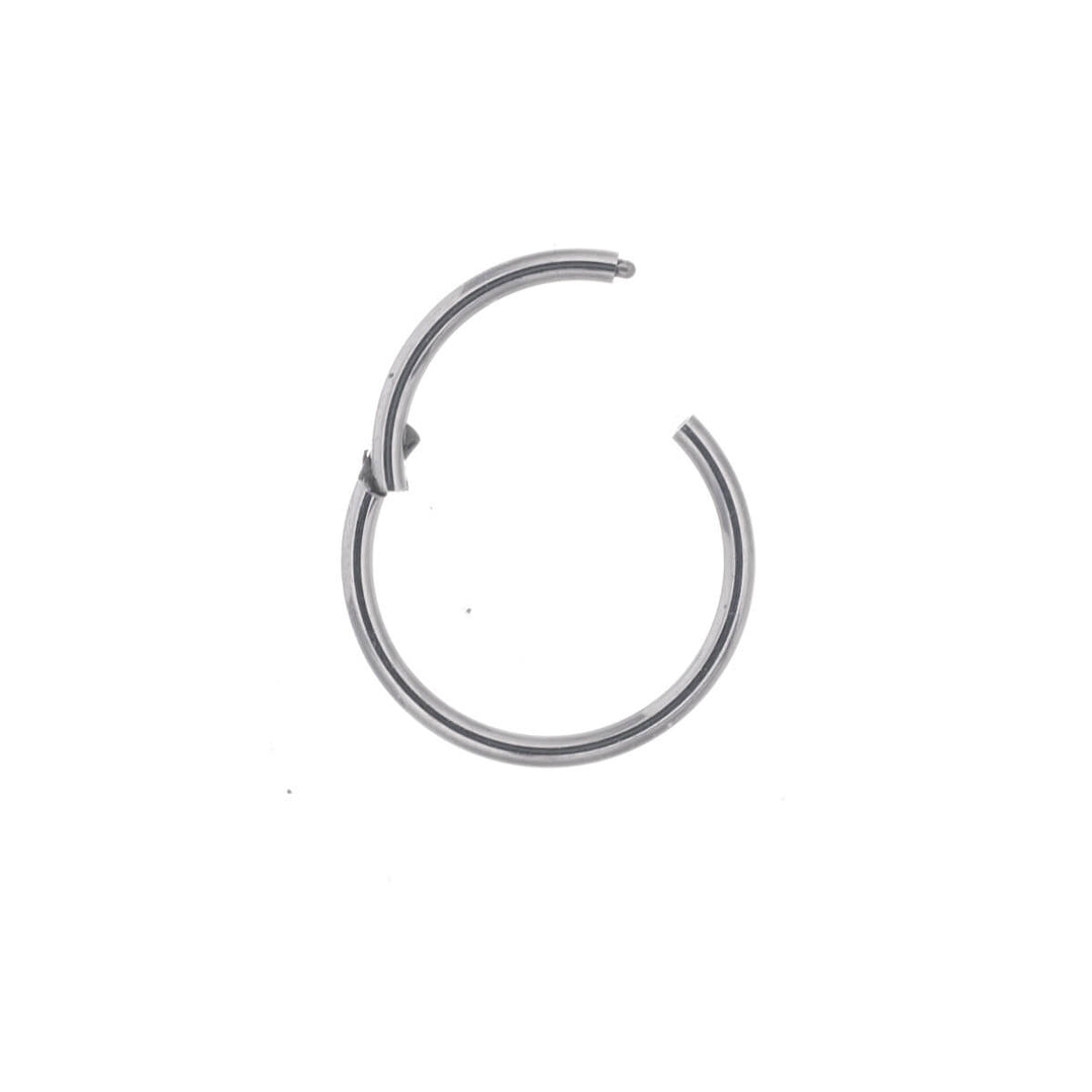Gångjärnsring titan clicker piercingring 1,0mm (Titan G23)