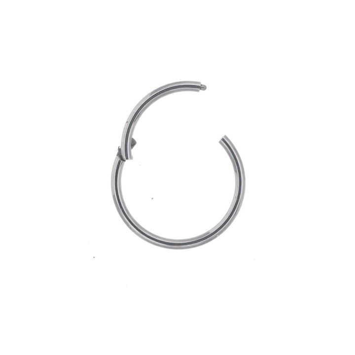 Gångjärnsring titan clicker piercingring 1,0mm (Titan G23)