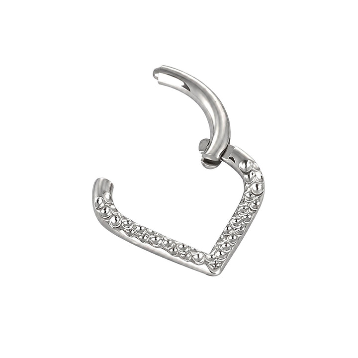V-formad klickring med mönstrad yta 1,2 mm (Titan G23)