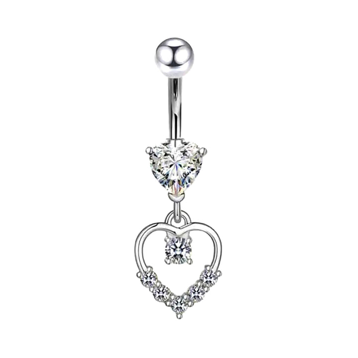 Zirconia heart pendant 1.6mm 10mm (Steel 316L)