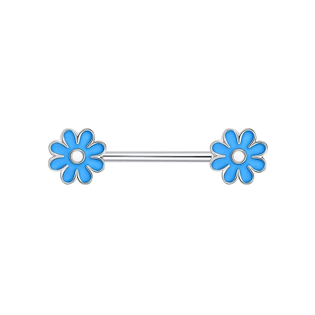 Colourful flower nipple bracelet 1.6mm (Steel 316L)