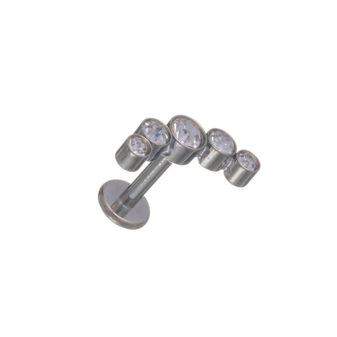 Kaareva viiden zirkonian rustokoru 1.2mm (Titaani G23)