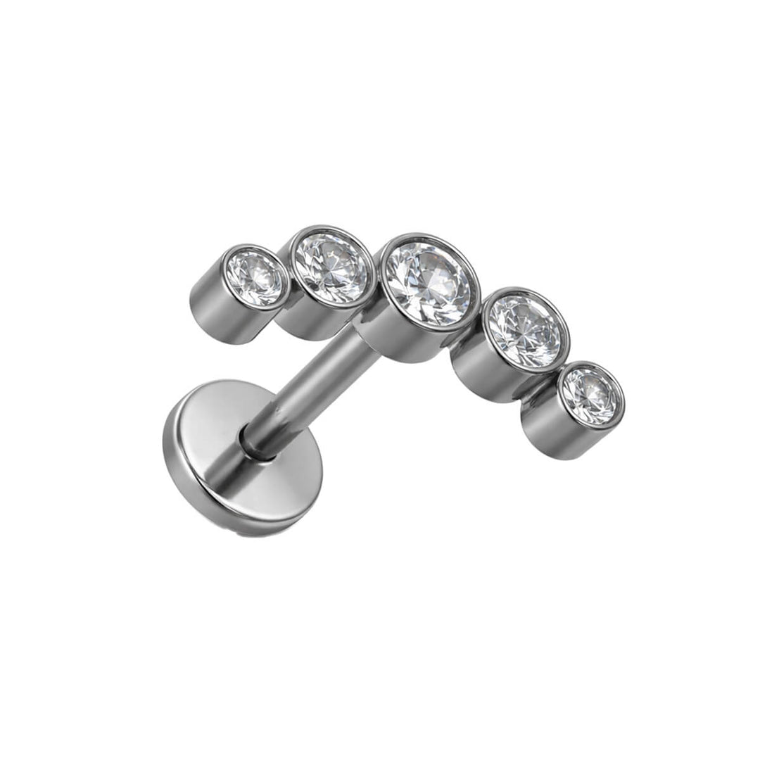 Kaareva viiden zirkonian rustokoru 1.2mm (Titaani G23)