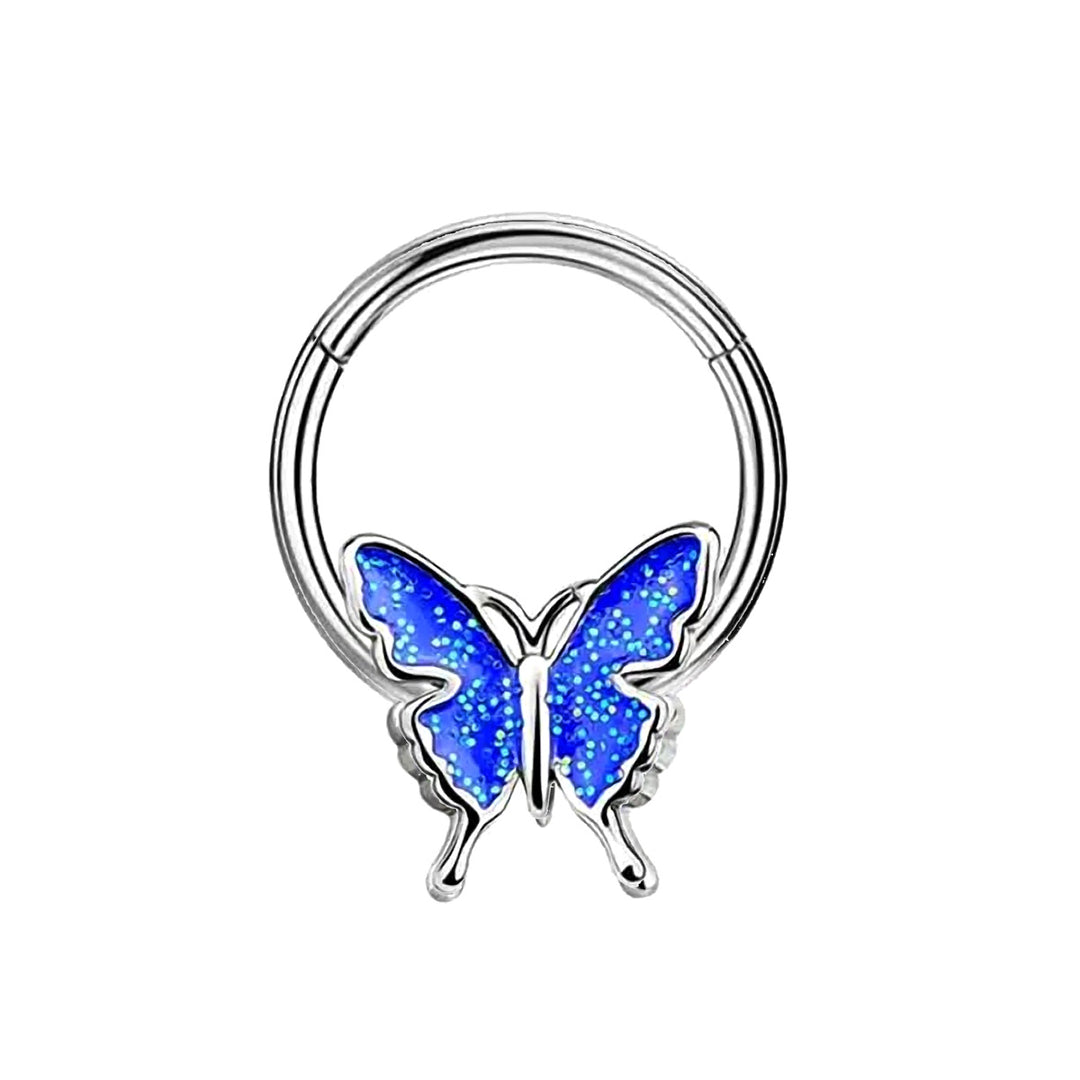 Hinged segment ring clicker butterfly 1.2mm (Steel 316L)