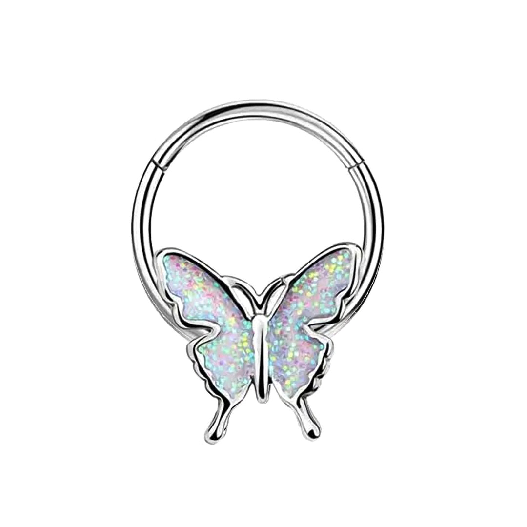 Hinged segment ring clicker butterfly 1.2mm (Steel 316L)