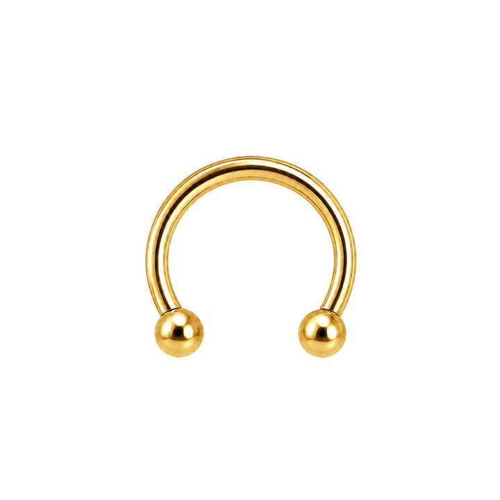 Kullattu titaaninen hevosenkenkä 1.6mm (PVD Titaani G23)