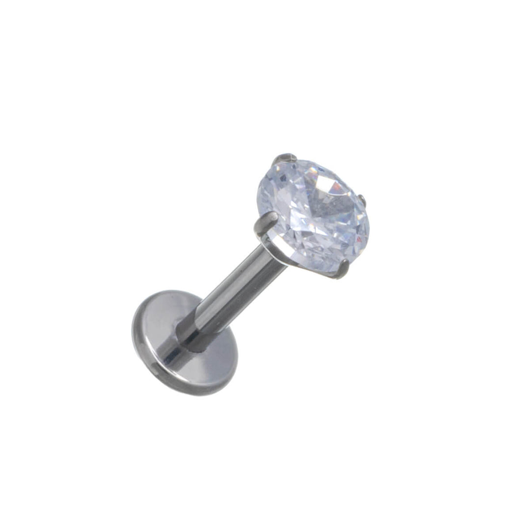 Labret zirconia stony lip tube 1.2mm (Titanium G23)