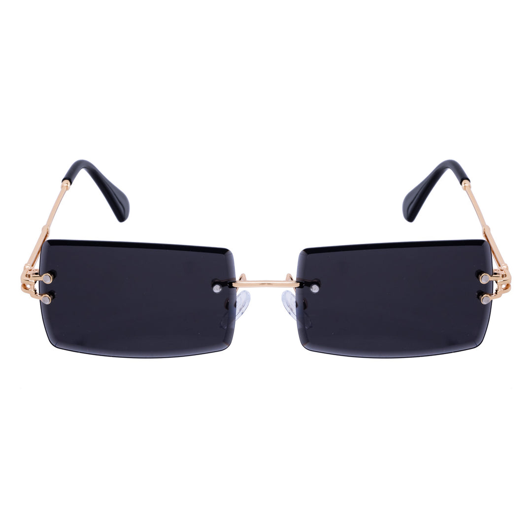 Rectangular sunglasses Frameless lenses