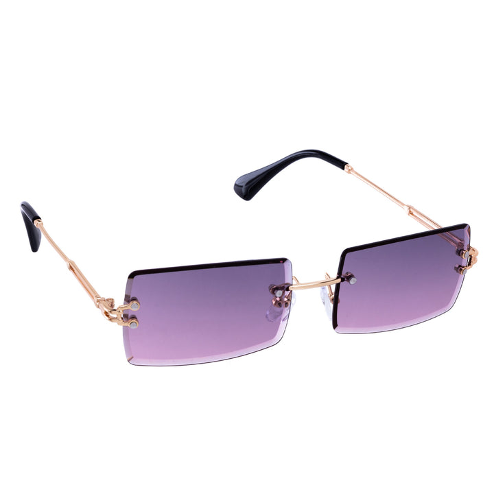 Rectangular sunglasses Frameless lenses