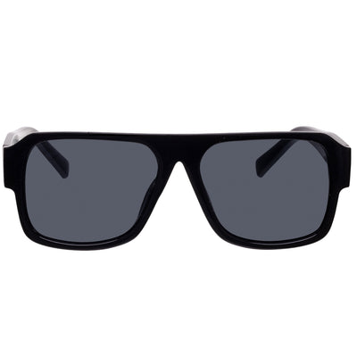 Angled aviator sunglasses flat top