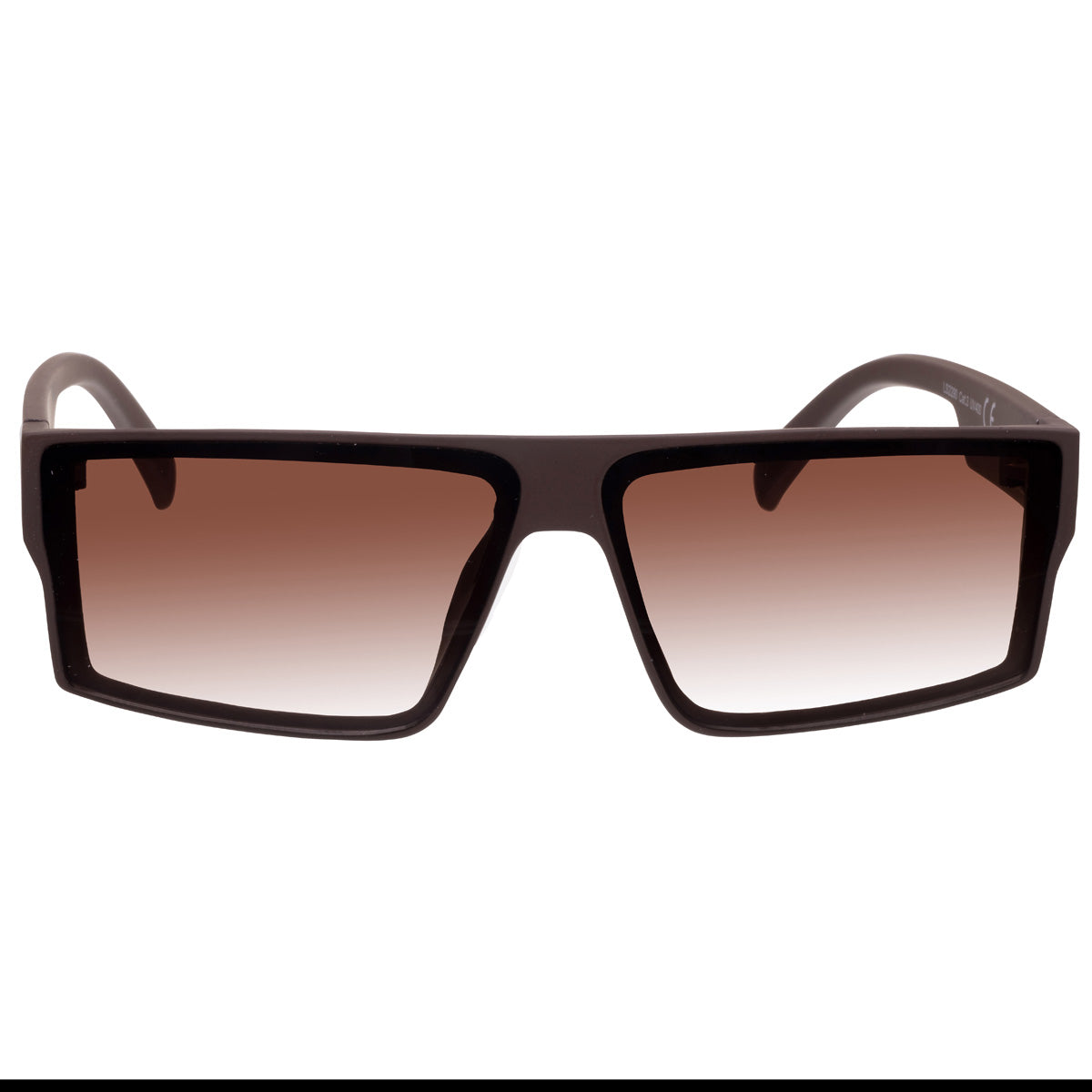 Angular low flat top sunglasses