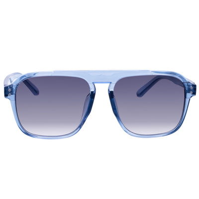 Angled aviator sunglasses flat top