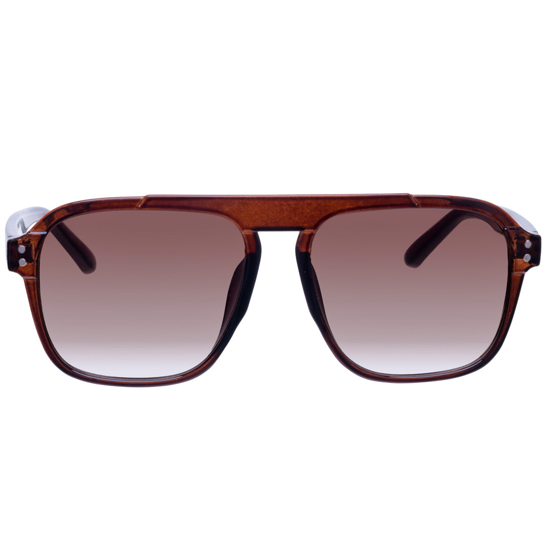 Angled aviator sunglasses flat top