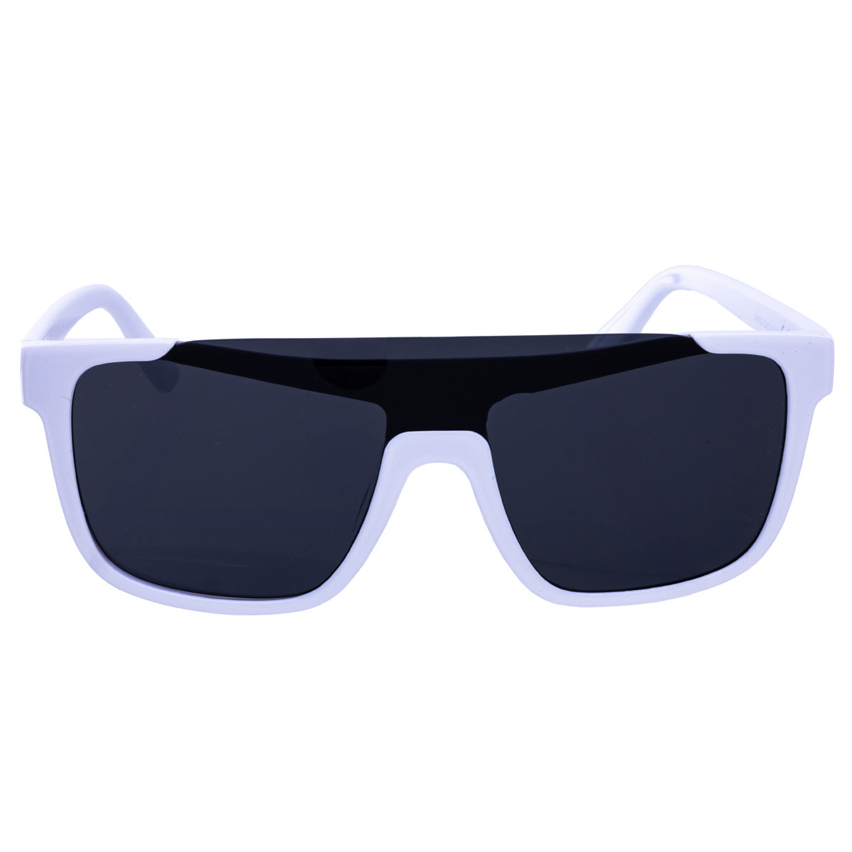 Single lens flat top sunglasses