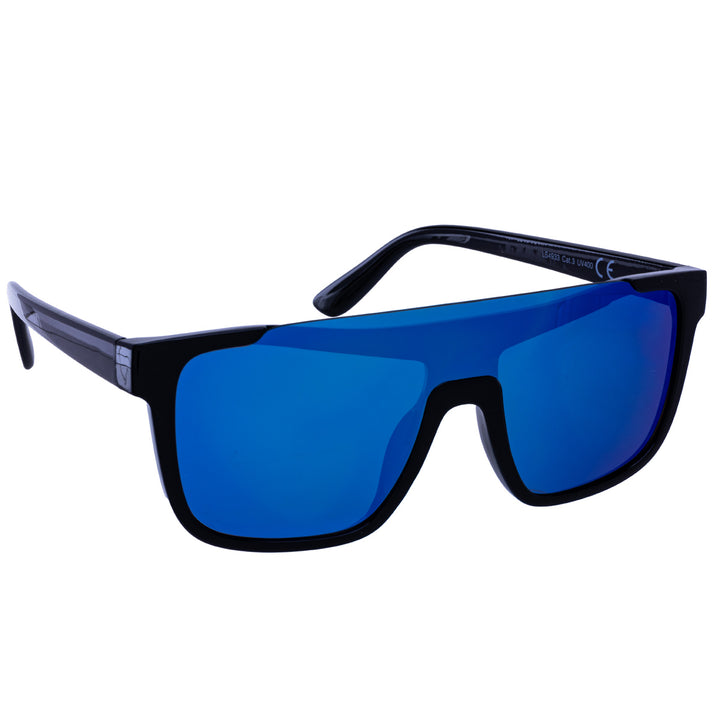 Single lens flat top sunglasses