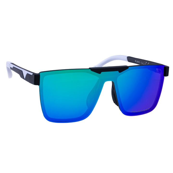 Polarised flat top sunglasses