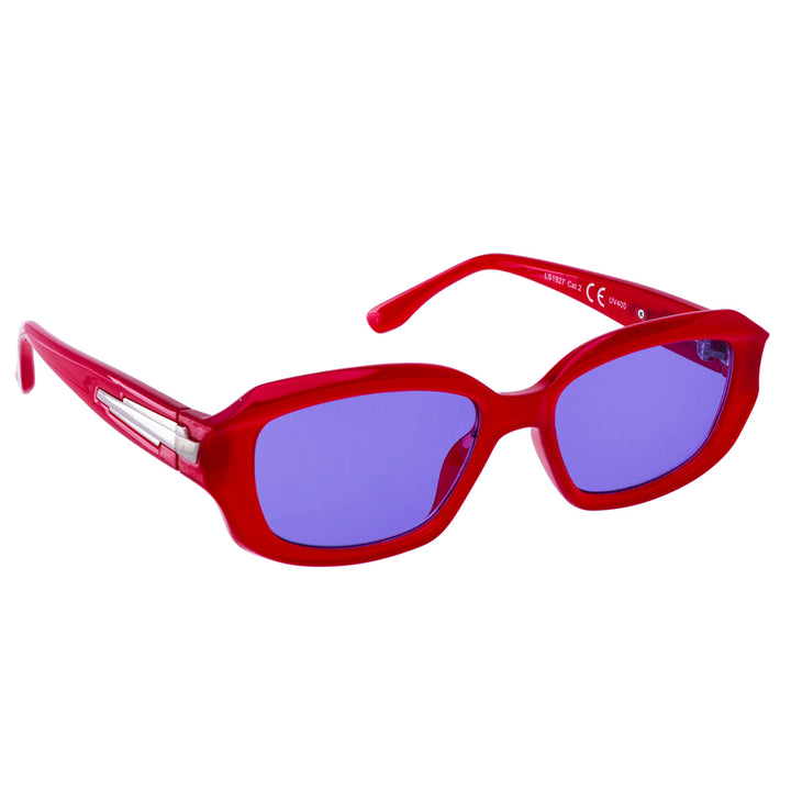 Rectangular sunglasses with bevelled corners