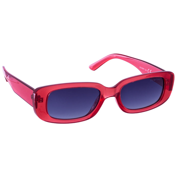 Rectangular polarised sunglasses