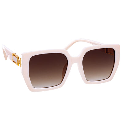 Angular square sunglasses H decoration