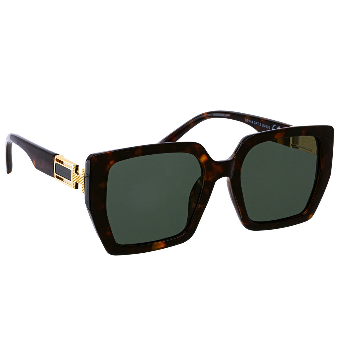 Angular square sunglasses H decoration