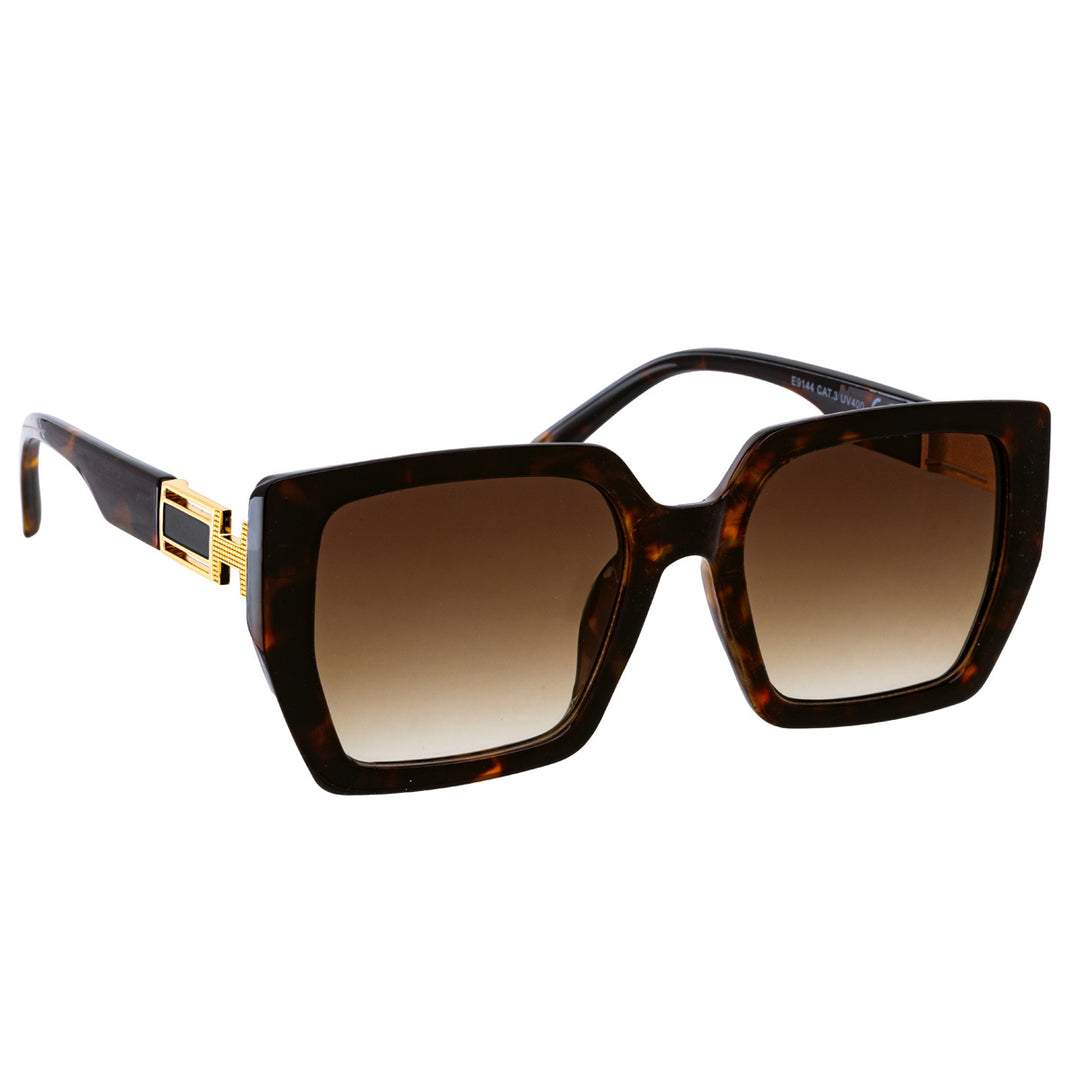 Angular square sunglasses H decoration