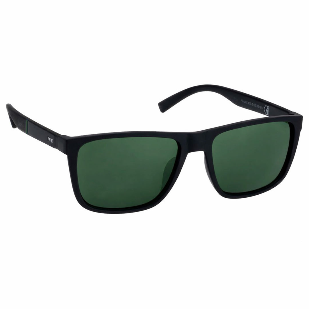 Angled polarized sunglasses matte finish