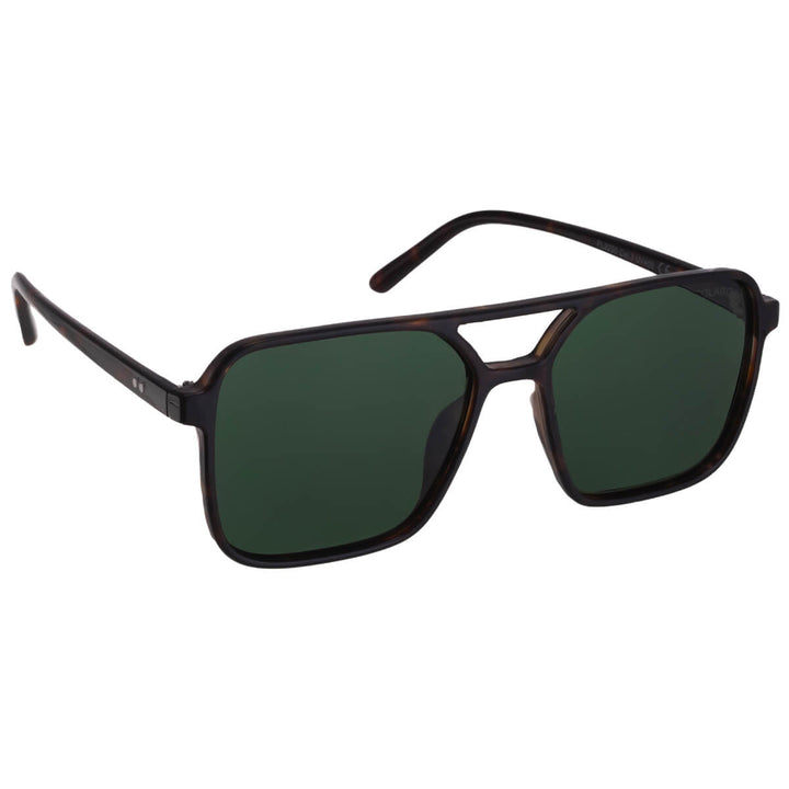 Vinkelformade stora polariserade solglasögon aviator