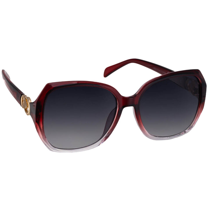 Stora solglasögon med dekorativa spännen