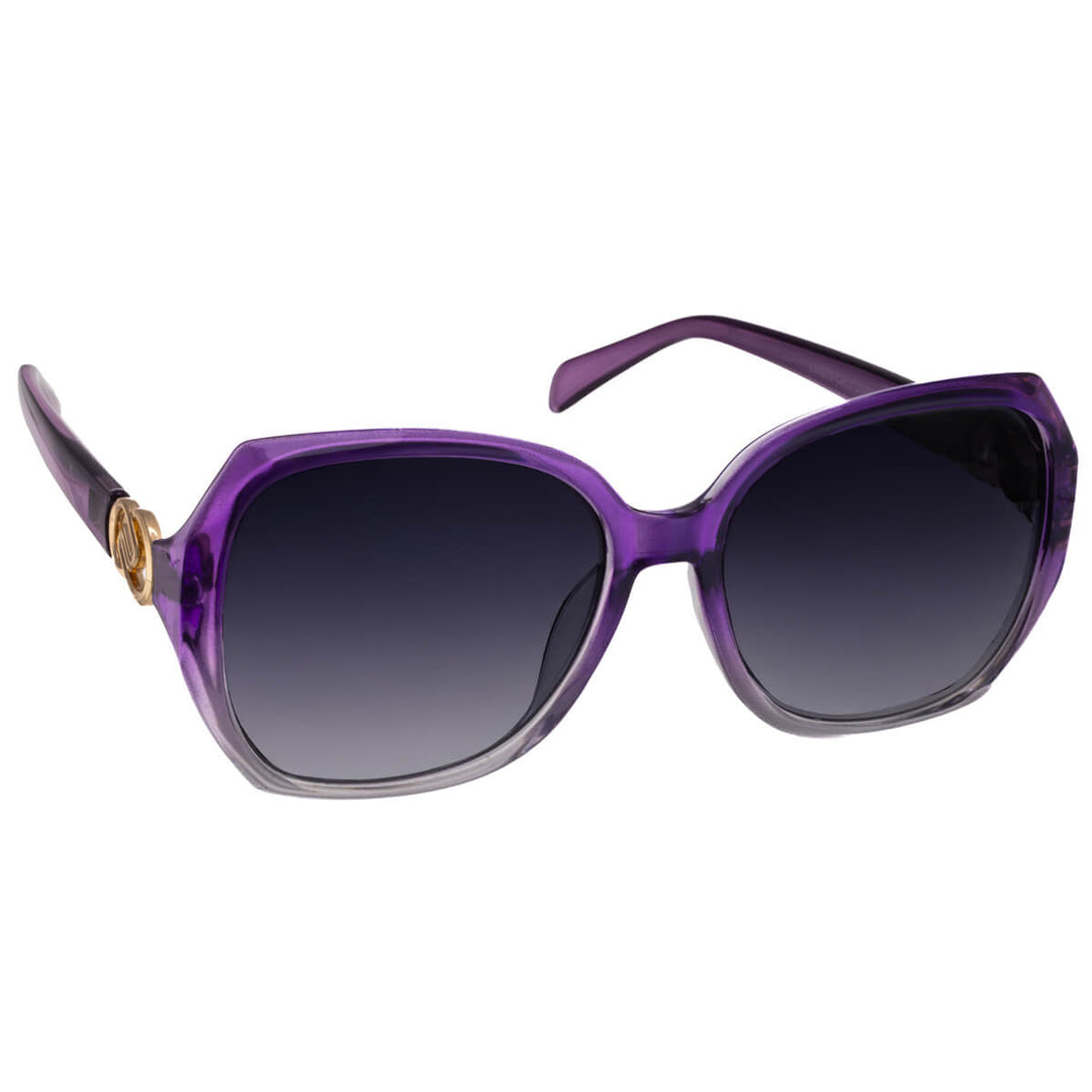 Stora solglasögon med dekorativa spännen