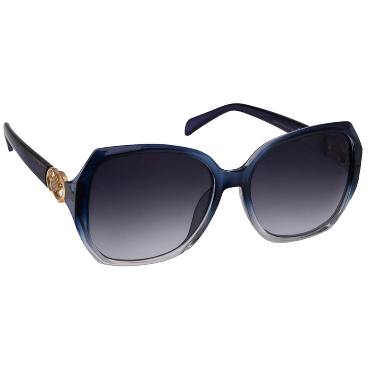 Stora solglasögon med dekorativa spännen