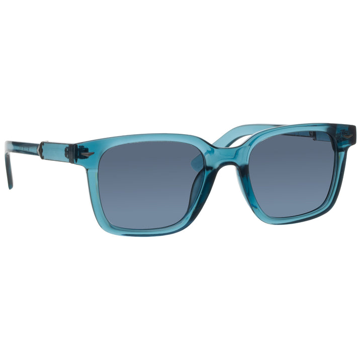Wayfarer polarized sunglasses – angular style with metal accents