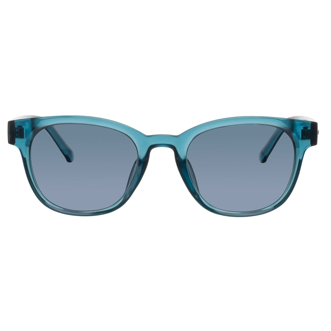 Wayfarer-solglasögon med polariserade glas – en modell med mjuka linjer