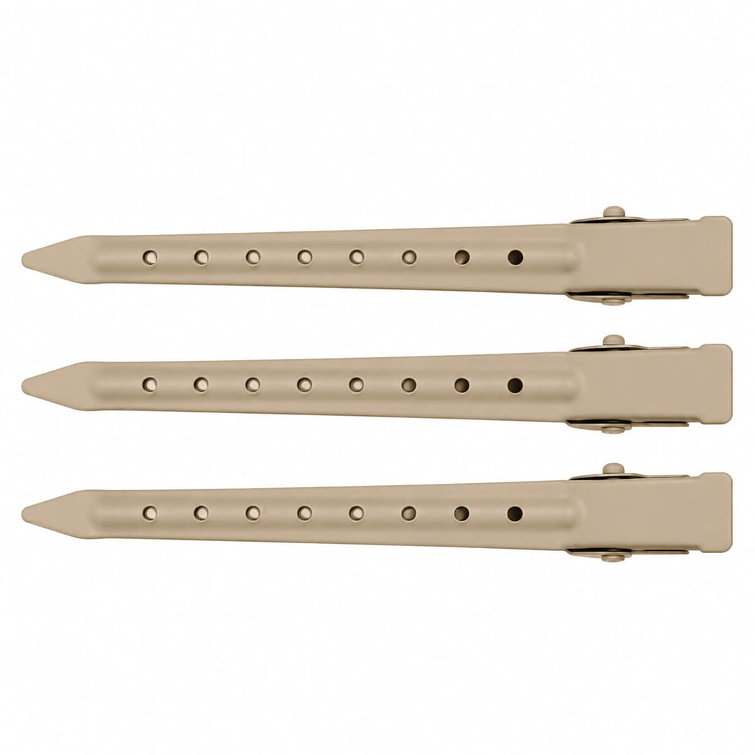 Metal Hair Clip, Matte Finish, 9 cm, 3-Pack