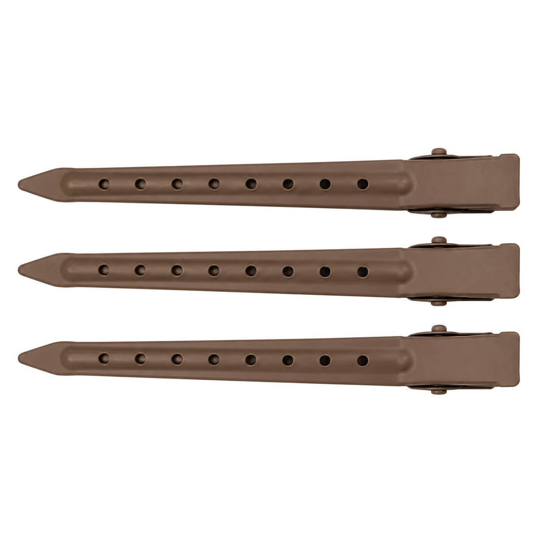 Metal Hair Clip, Matte Finish, 9 cm, 3-Pack