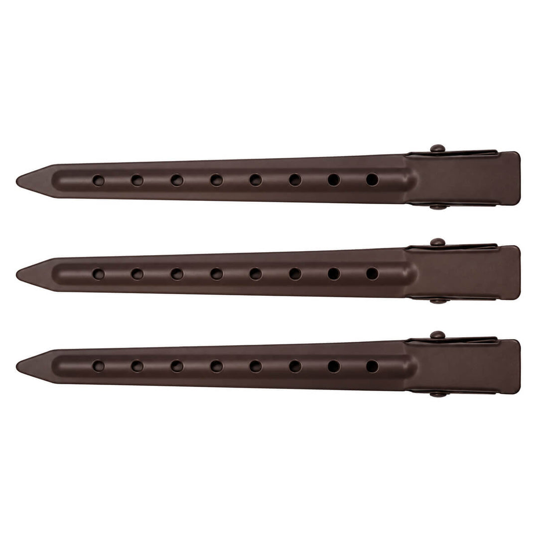 Metal Hair Clip, Matte Finish, 9 cm, 3-Pack