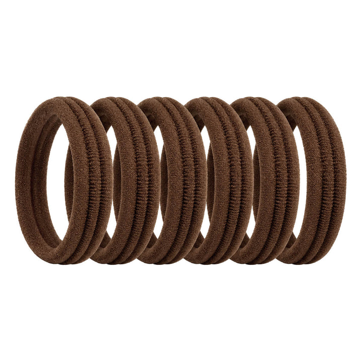Seamless Hair Ties for Thick Hair, 6-Pack