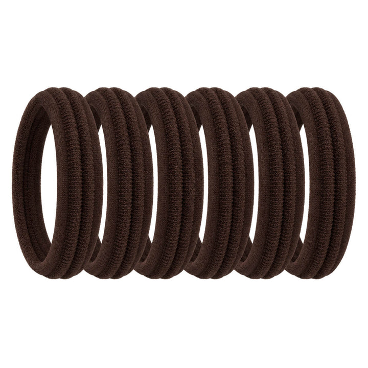 Seamless Hair Ties for Thick Hair, 6-Pack