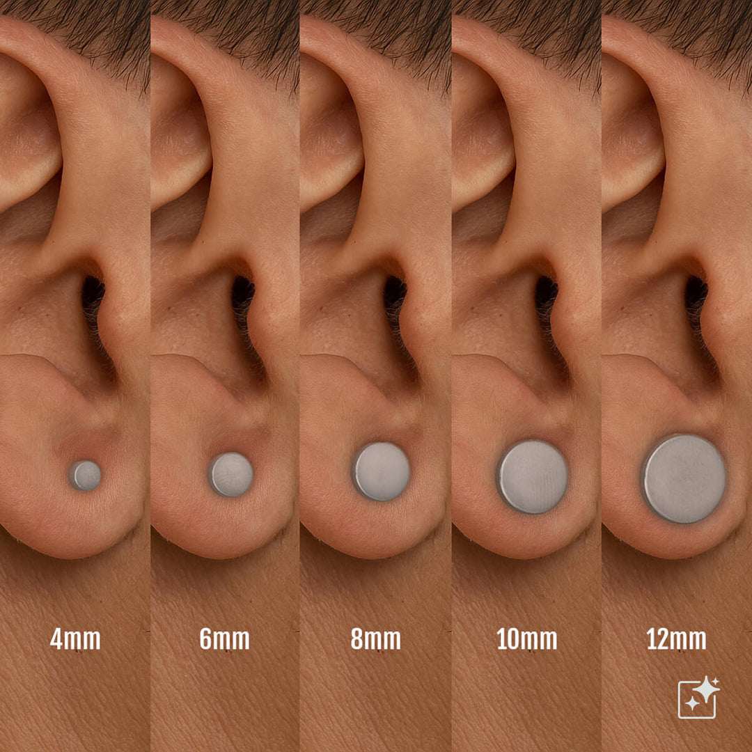 Flöjelörhänge hockey 10mm (stål 316L)