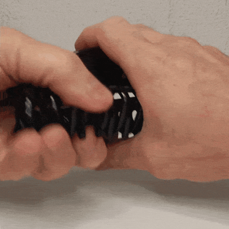 Iso hiusklipsi joustava muovinen hainhammas 12cm