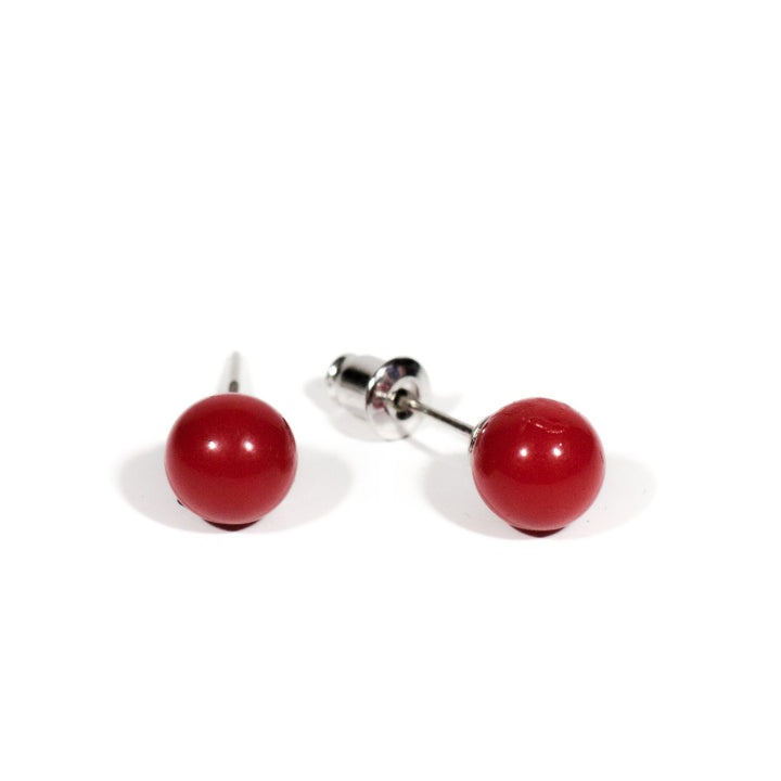 Ball earrings 8mm