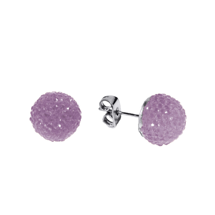 Shiny ball earrings 10mm