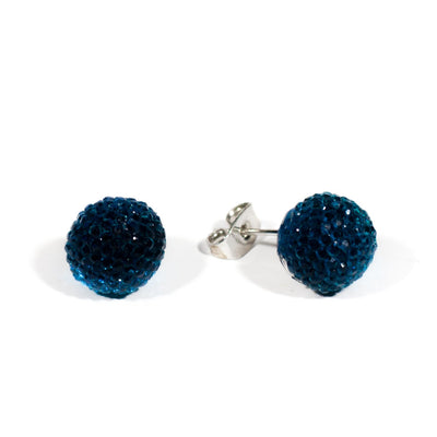 Shiny ball earrings 10mm