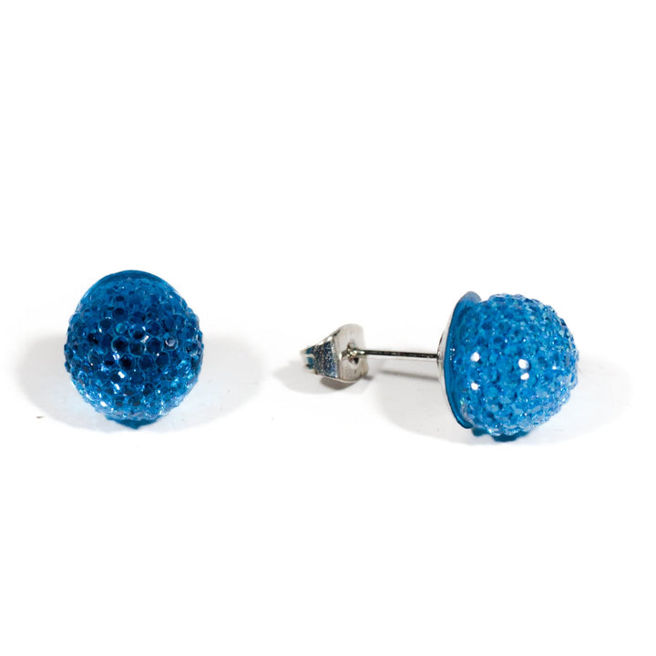 Shiny ball earrings 10mm