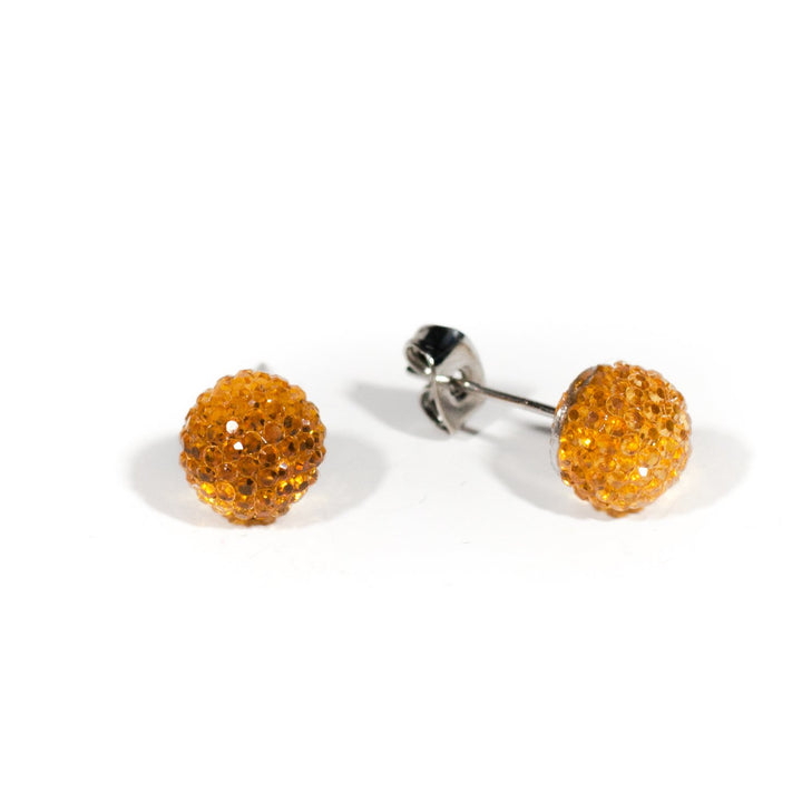 Shiny ball earrings 8mm