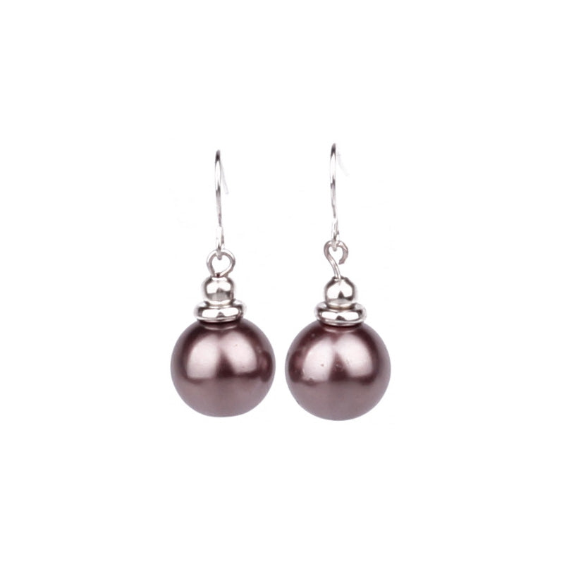 Hanging glass bead earrings (Steel 316L)