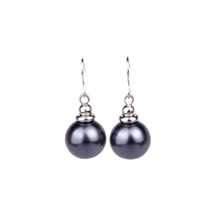 Hanging glass bead earrings (Steel 316L)