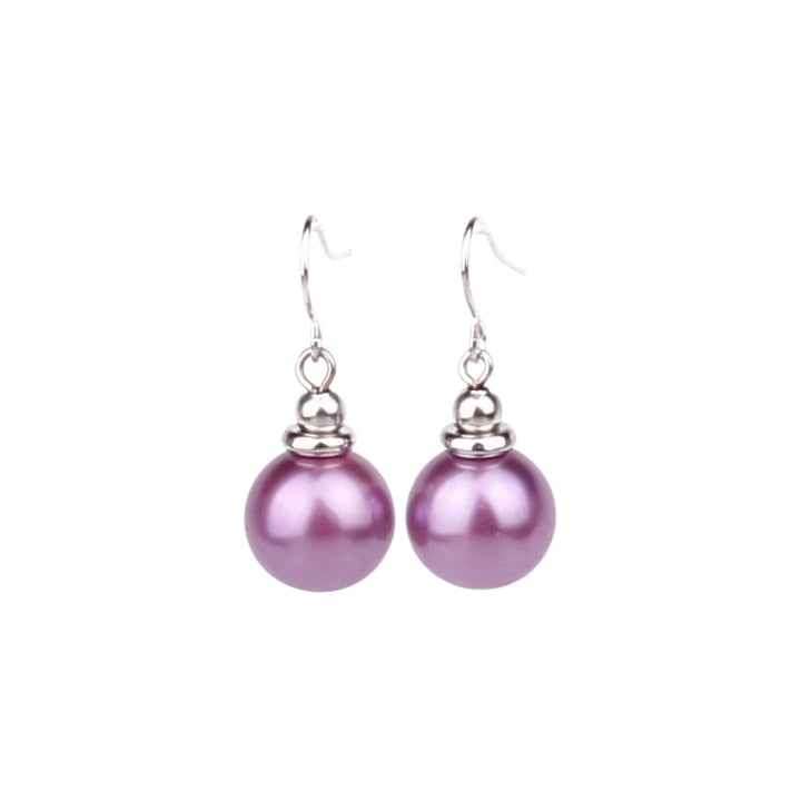 Hanging glass bead earrings (Steel 316L)