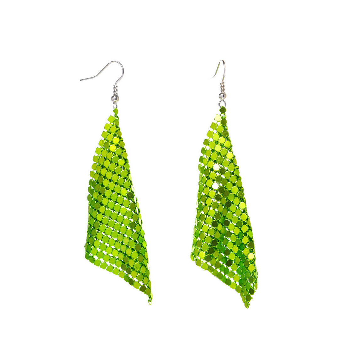 Hanging glitter earrings