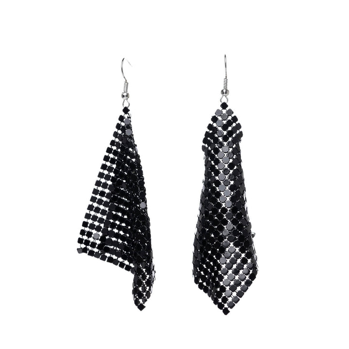 Hanging glitter earrings